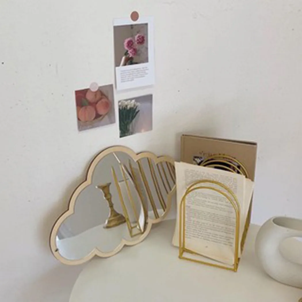 Деревянная рамка акриловое зеркало для макияжа декоративное неправильной формы