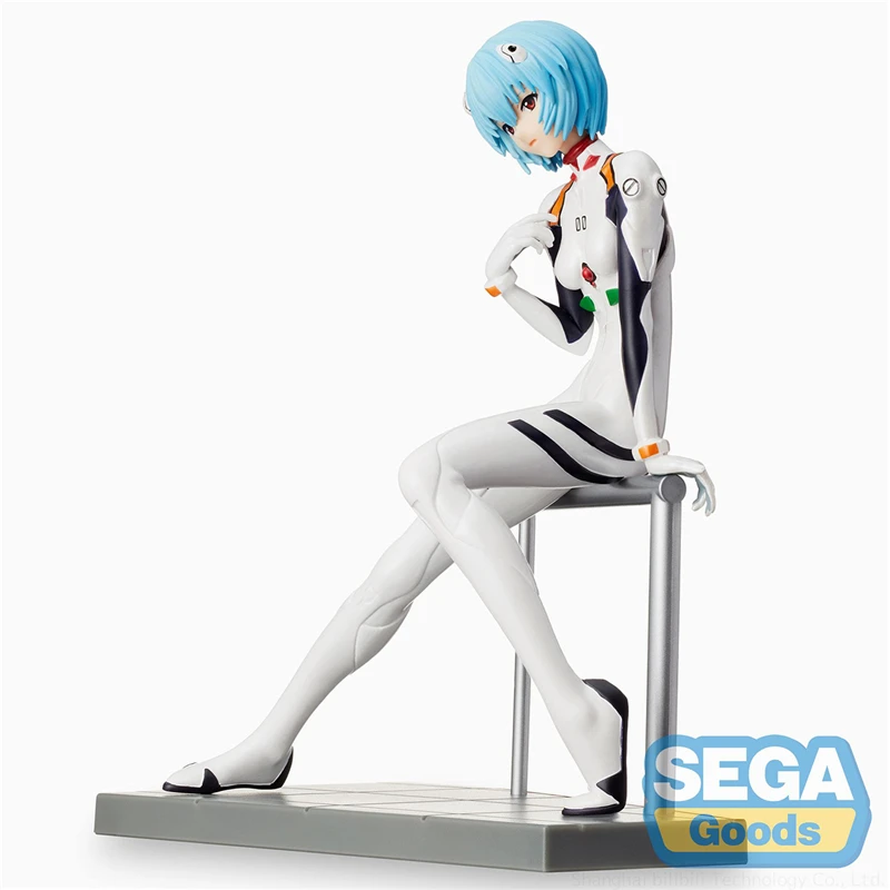 22cm original sega evangelion action figure ikari shinji ayanami rei mari makinami illustrious pvc action figure model toy free global shipping