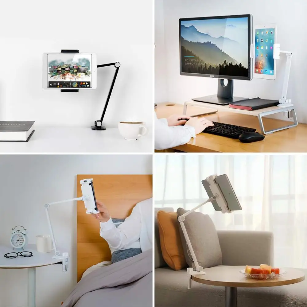 Miglior Supporto Per Tablet Supporto Per Telefono Cellulare Girevole A Braccio Lungo Supporto Per Tablet Regolabile In Lega Di Alluminio Ad Altezza/angolo Per IPad Da 4-13''