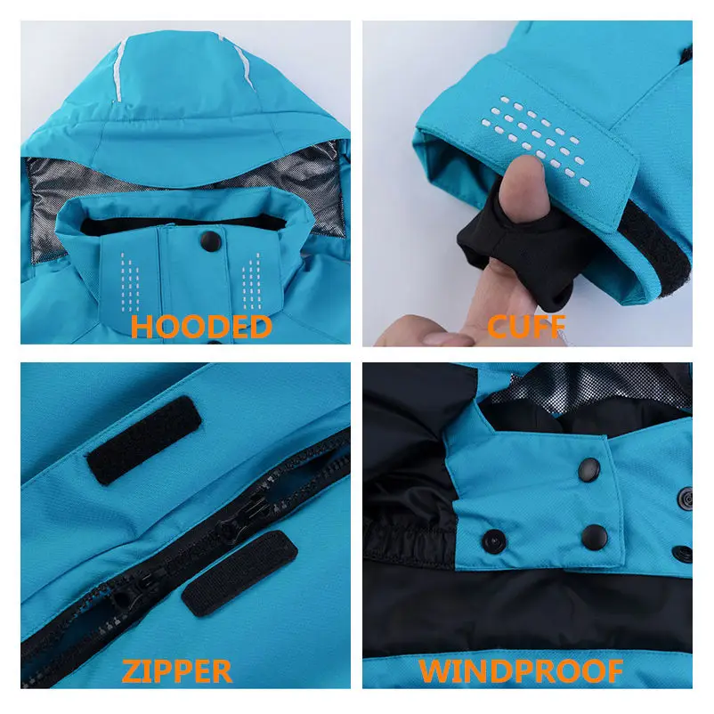 Новая утепленная лыжная куртка для мужчин и женщин Мужская водонепроницаемая