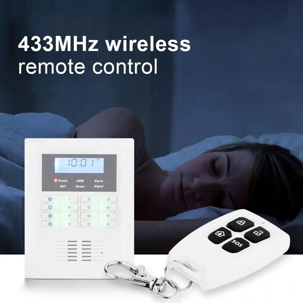 

433MHz Universal Wireless Remote Control for Indoor Home Security Alarm System