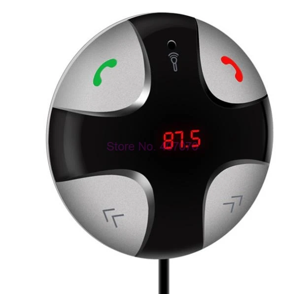 Новинка автомобильный Bluetooth-гарнитура FM Магнитный передатчик mp3-плеер наклейка USB