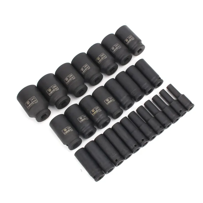 Метрические пневматические торцевые головки с глубоким ударным приводом 1/2