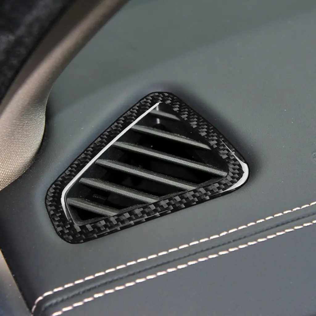 

Soft Real Carbon Fiber Dashboard Air Vent Outlet Cover For BMW X5 F15 X6 F16 2014-2018