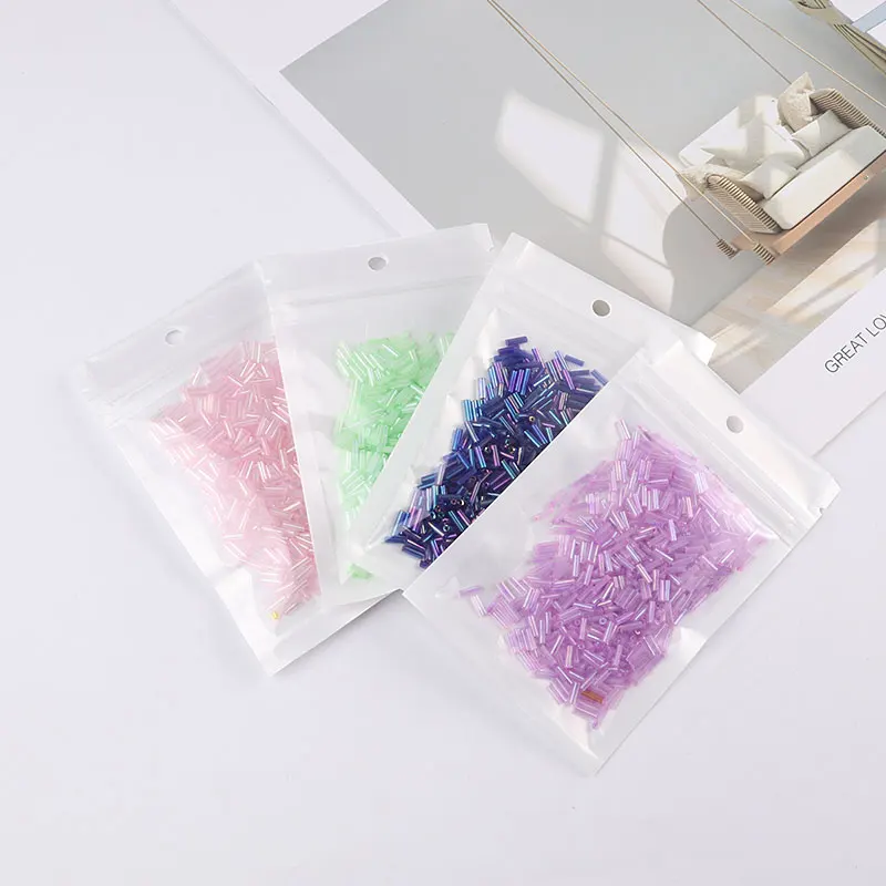 400 шт. стеклянные тюбики бусины 2*6 мм Серебряное ядро чешское стекло бисер вышивка