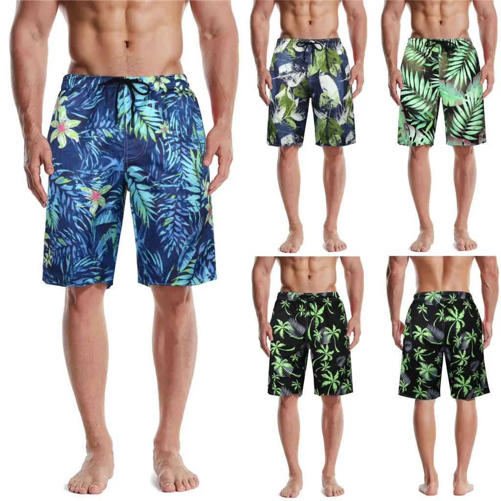 Surf Шорты Для мужчин Пляжные шорты Плавание Мужские для купания s летние 3D