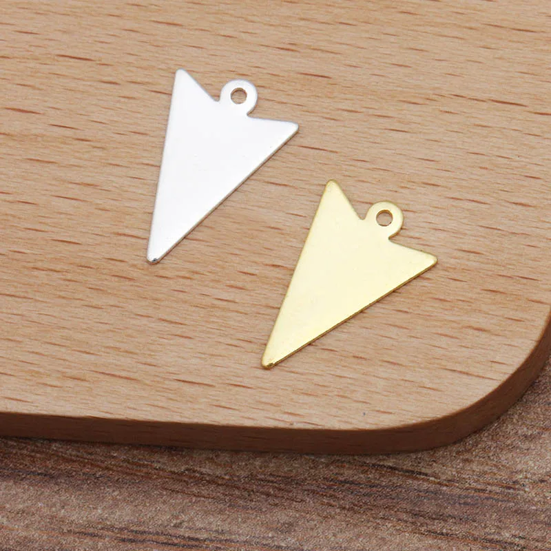 

200pcs 10x15mm Flat Arrow Shape Stamping Blanks Tag Charms DIY Women Drop Hanging Earrings Making Jewelry Findings Accessories