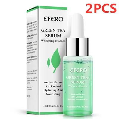 2pcs EFERO сыворотка с гиалуроновой кислотой зеленый чай эссенция увлажняющий крем для лица Лечение Уход за кожей восстановление и отбеливание AntiAnging Winkles - Вес нетто: 2pcs