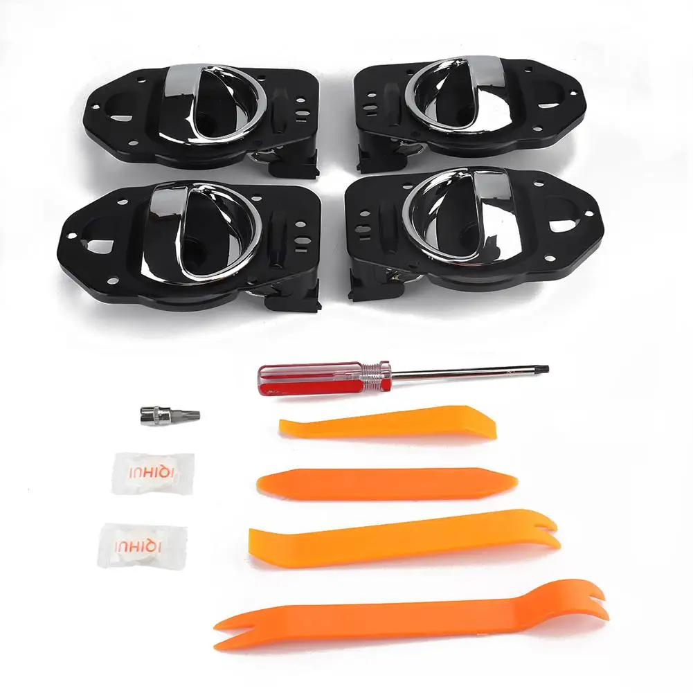 4 шт./компл. Авто внутри интерьер дверная ручка подходит для 2006-11 Chevy OE: 25812196 (ЛГ)