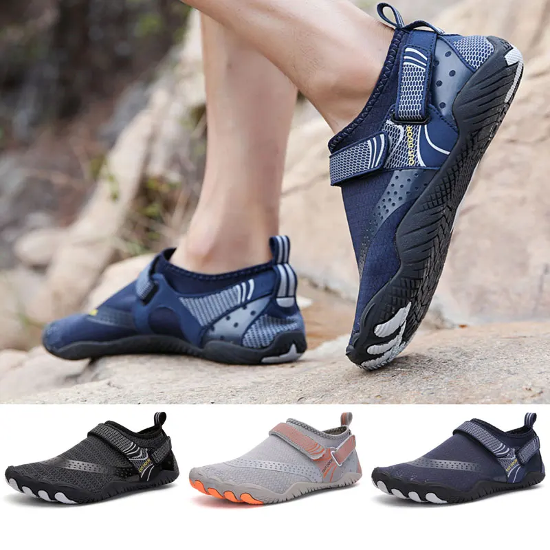 Мужская обувь Aqua дышащие Резиновые Нескользящие прочные водонепроницаемые