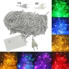Светодиодная гирлянда, 10-100 м, 110 В переменного тока, в, водонепроницаемая гирлянда для улицы вечерние НКИ, фестиваля, Рождественского украшения