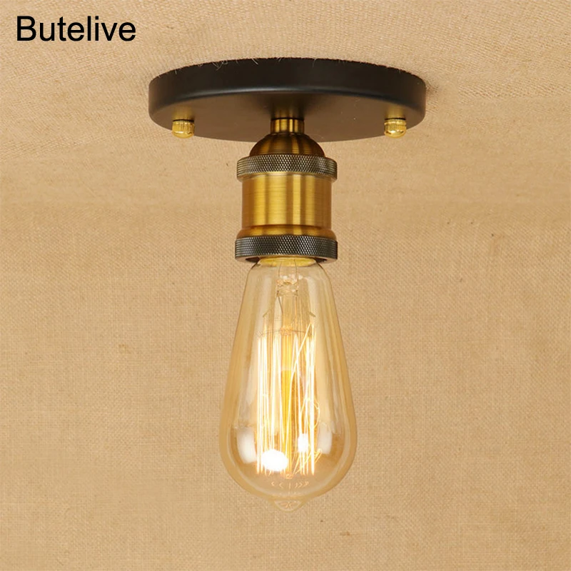 Винтажный светильник Ceiing s потолочный в стиле ретро американская черная