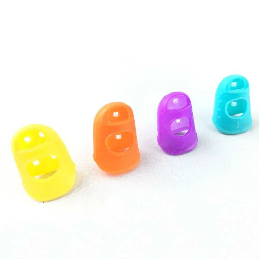 4 шт./компл. накладка на кончик пальца Силиконовая защита для пальцев рукоделия