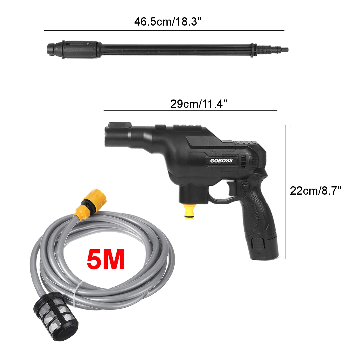 New High Pressure Car Washer Water Gun 59V 200W Portable Cordless Washing machine Cleaner Adjustable nozzle | Автомобили и