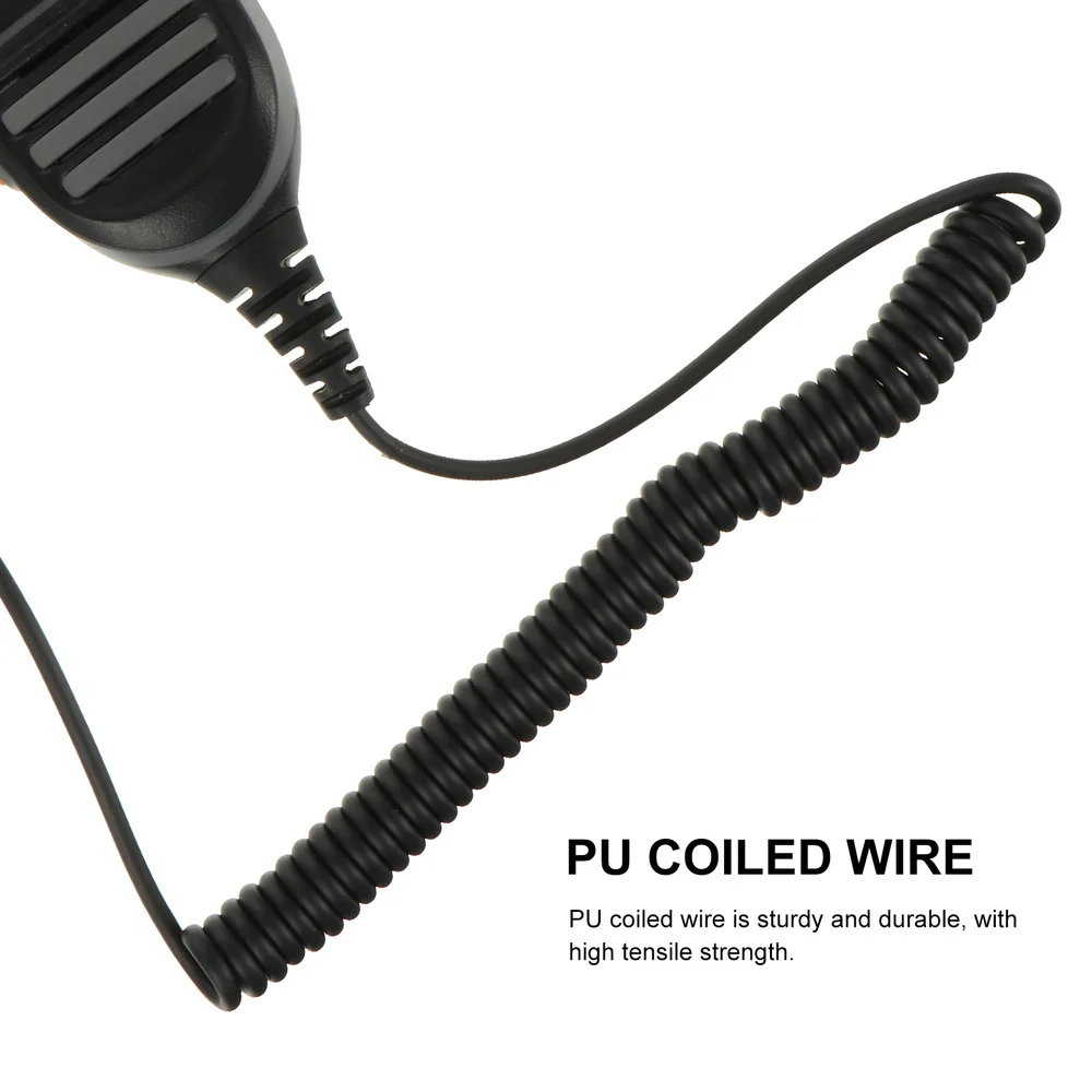 

2 Pin Speaker Mic Compact Walkie Talkie Microphone for 2 Way Radio Intercom