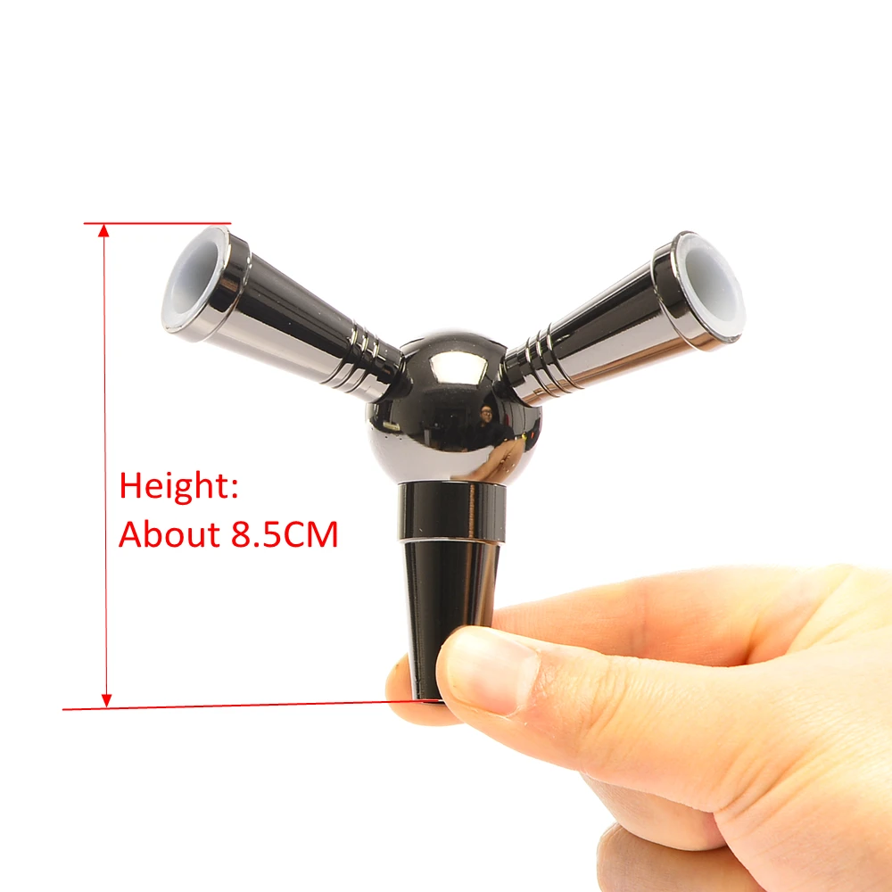 Трубка для кальяна шланг адаптер из алюминиевого сплава два в одном|Трубки и