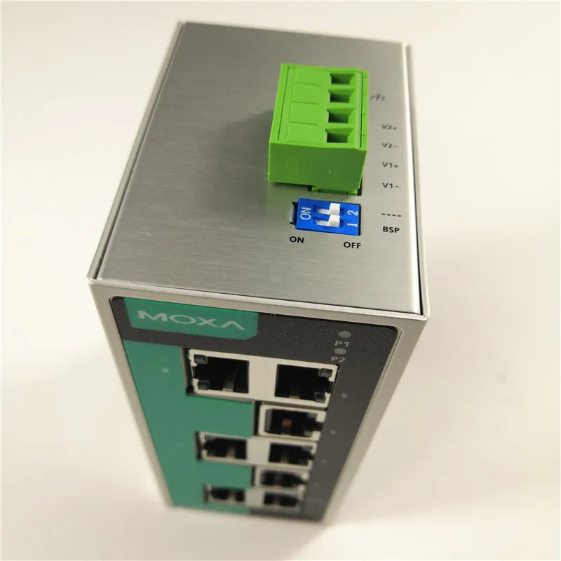 

MOXA NPort 5610-8-DT 8-port RS-232 desktop device server with DB9 male connectors