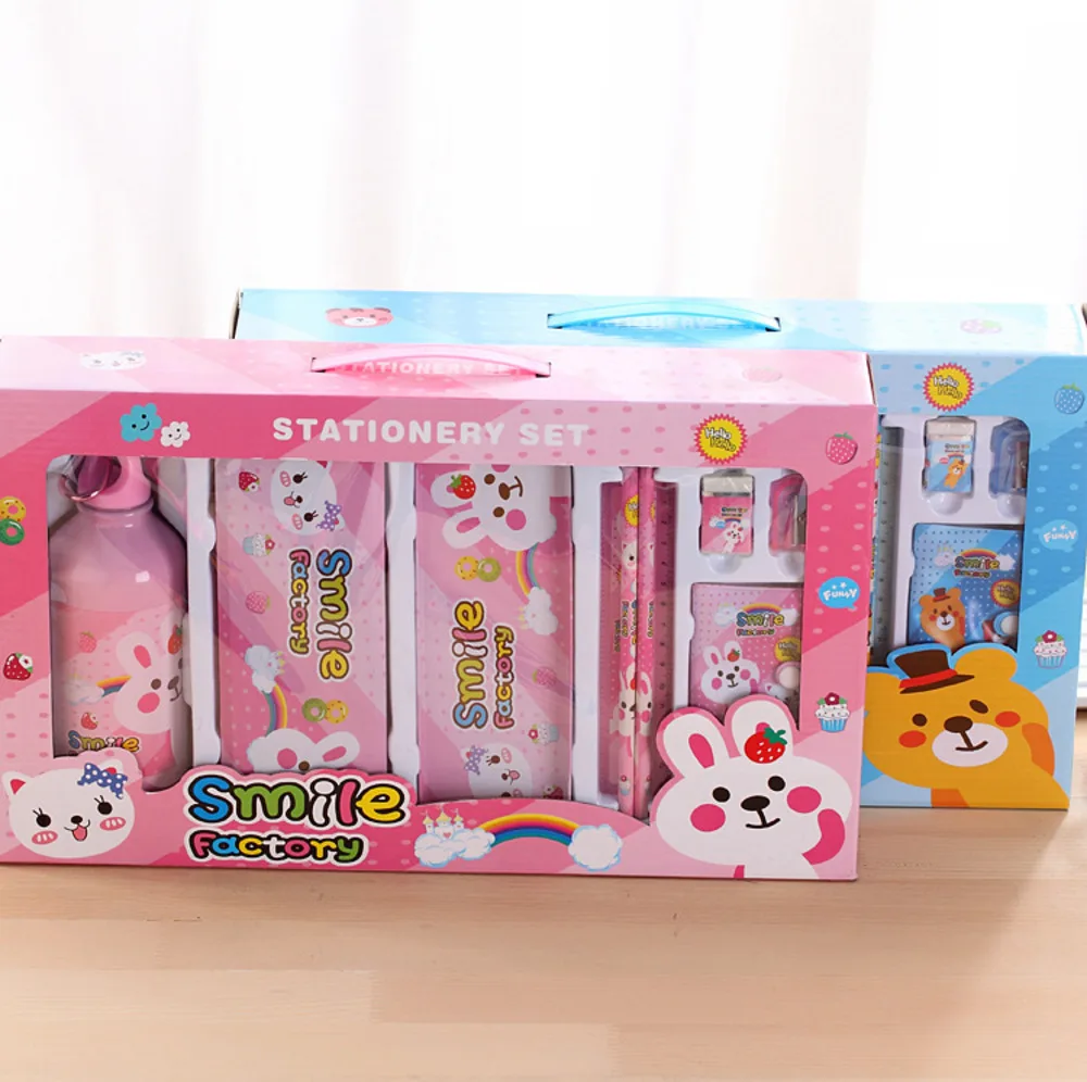 

Stationery Set Pack Primary School Gifts Children Gift Prize School Supplies Water Bottle Stationery Sets Gifts Box