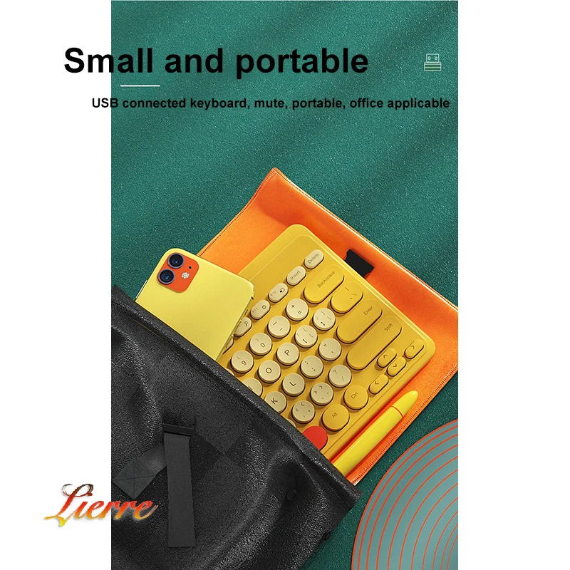 Совместимая клавиатура Lierre с USB для Apple Teclado iPad Xiaomi Samsung Huawei беспроводная телефонов