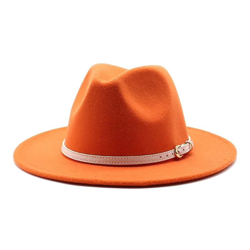 Шляпа фетровая женская с широкими полями шерстяная вечерние шляпа Федора 2021 |