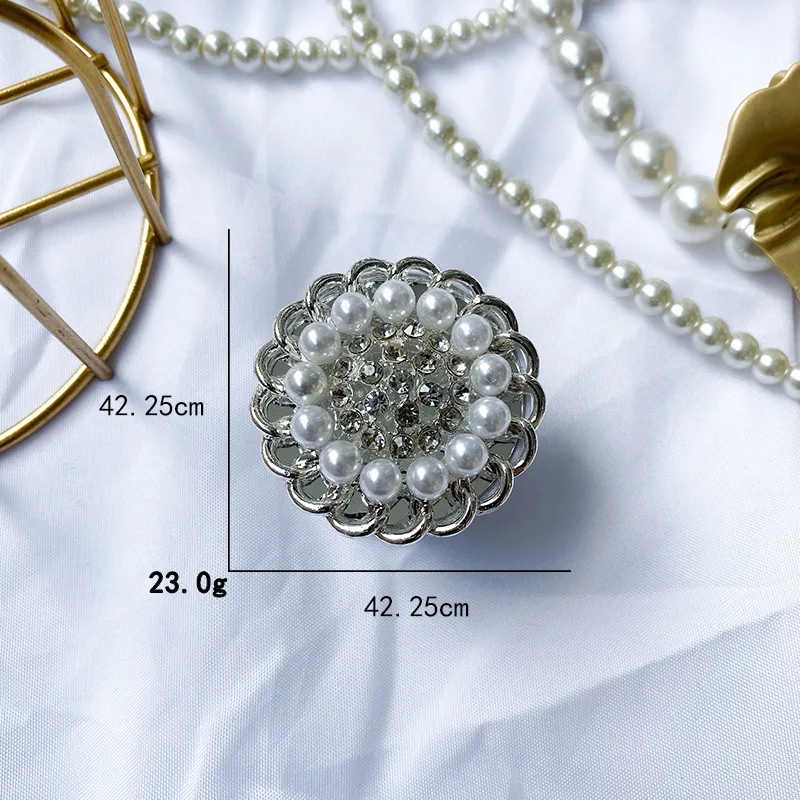 

New Luxury Electroplating Pearl Rhinestone Phone Holder Phone Grip Stand For iPhone Mobile Phone Accessories Cell Phone Bracket