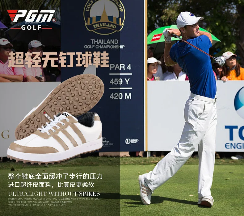 Отлично отталкивает воду! Обувь Кроссовки для мужчин Мягкая дышащая обувь гольфа