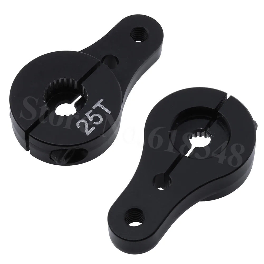 2 шт./лот алюминиевый 25T Servo рожковый рулевой Кронштейн для 1/10 весы Рок Гусеничный