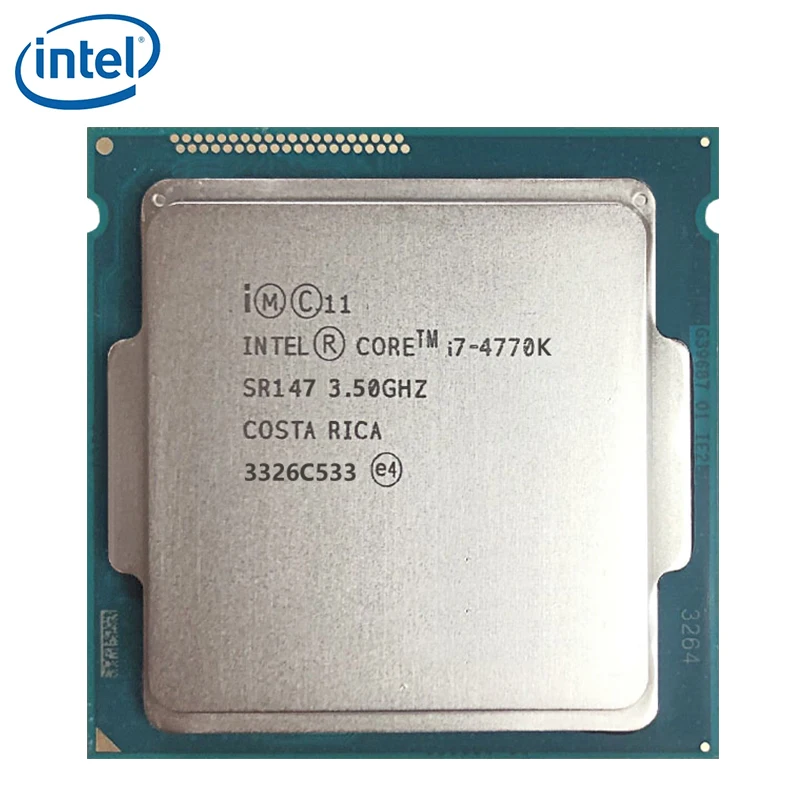 

Intel Core i7 4770K SR147 3.5GHz 84W LGA 1150 Quad-Core CPU Intel I7-4770K Desktop Processor tested 100% working