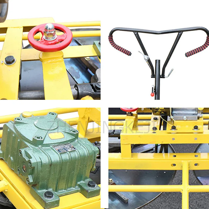 Hand-held Double Disc Troweling Machine Cement Concrete Pavement Smoothing Machine Gasoline Floor Construction Building Tools