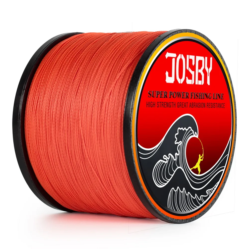 JOSBY 4 нити 1000 м PE плетеная рыболовная леска для соленой воды плетеный Карп