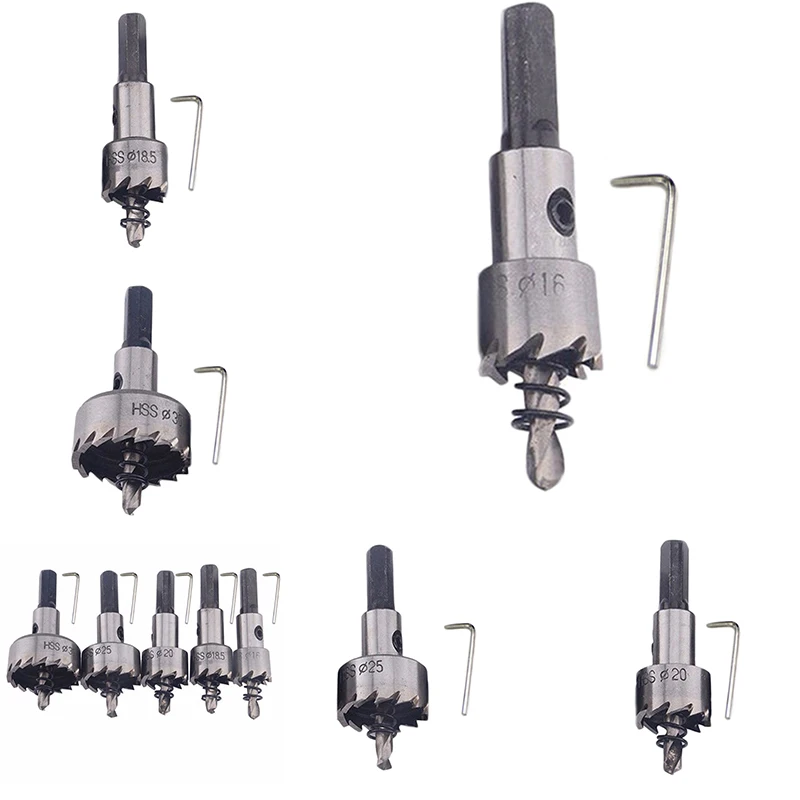 

HSS 16-30mm Carbide Tip Hole Saw Drill Bit Cutter For Metal Stainless Steel