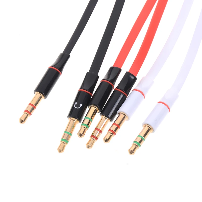 

New Audio Cable Multimedia Audio Split Cables 3.5mm Dual 2 Male to Female Jack Stereo Audio Headset Mic Y Splitter Cable