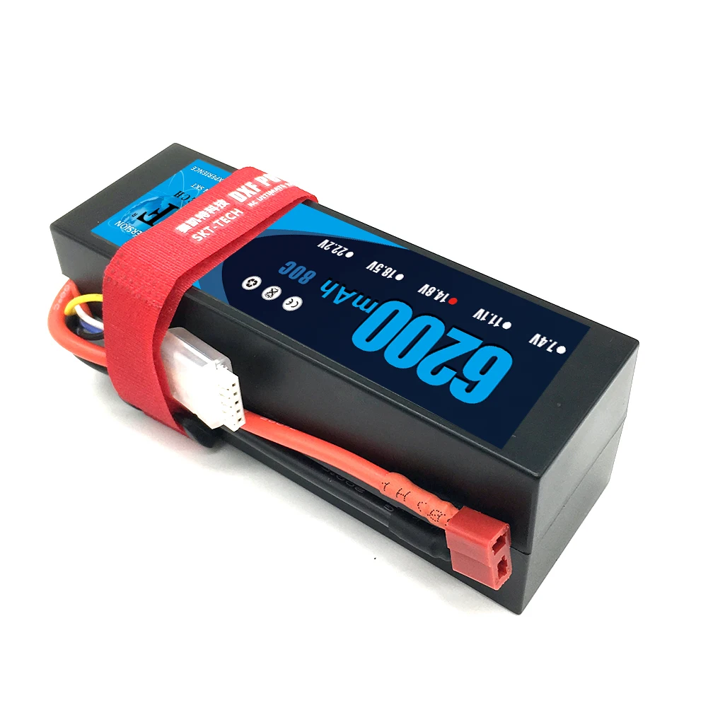 батарея dxf 6200mah 148 v 80c lipo для rc автомобил