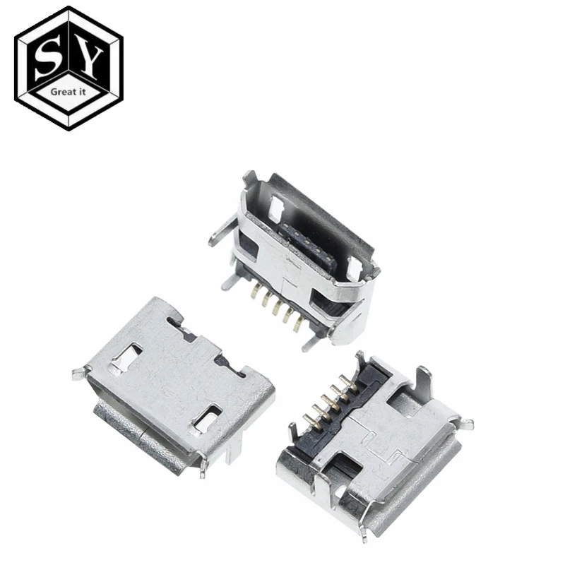 10 шт. 5-контактный разъем Micro USB 5P | Электронные компоненты и принадлежности