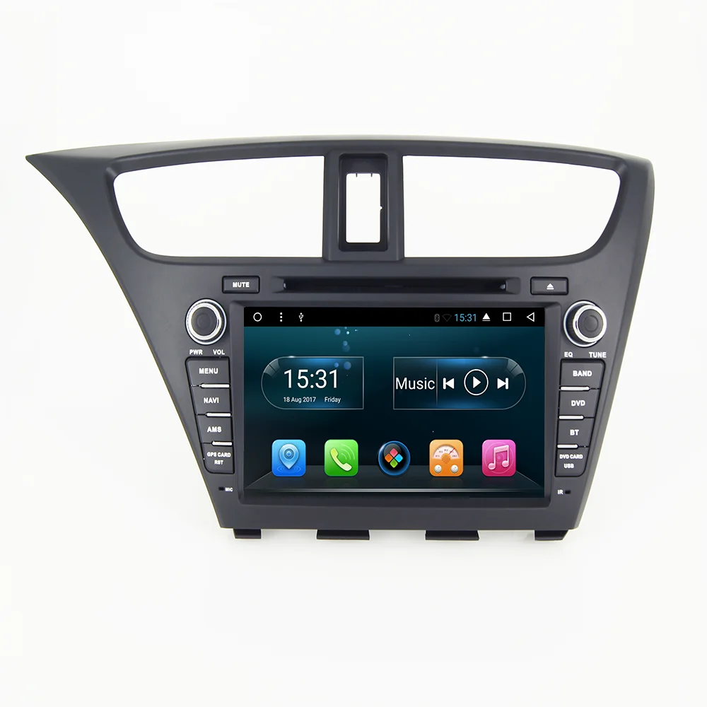 Автомагнитола для honda civic мультимедийная стерео система на Android 10 без dvd с GPS