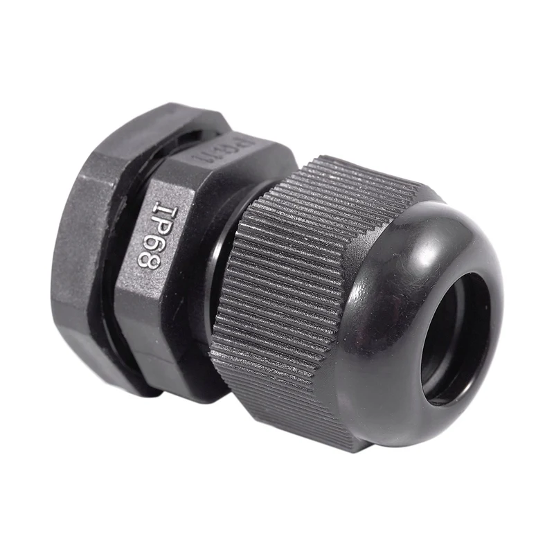 

50 x Black Plastic Waterproof Connector PG11 5-10mm Diameter Cable Gland