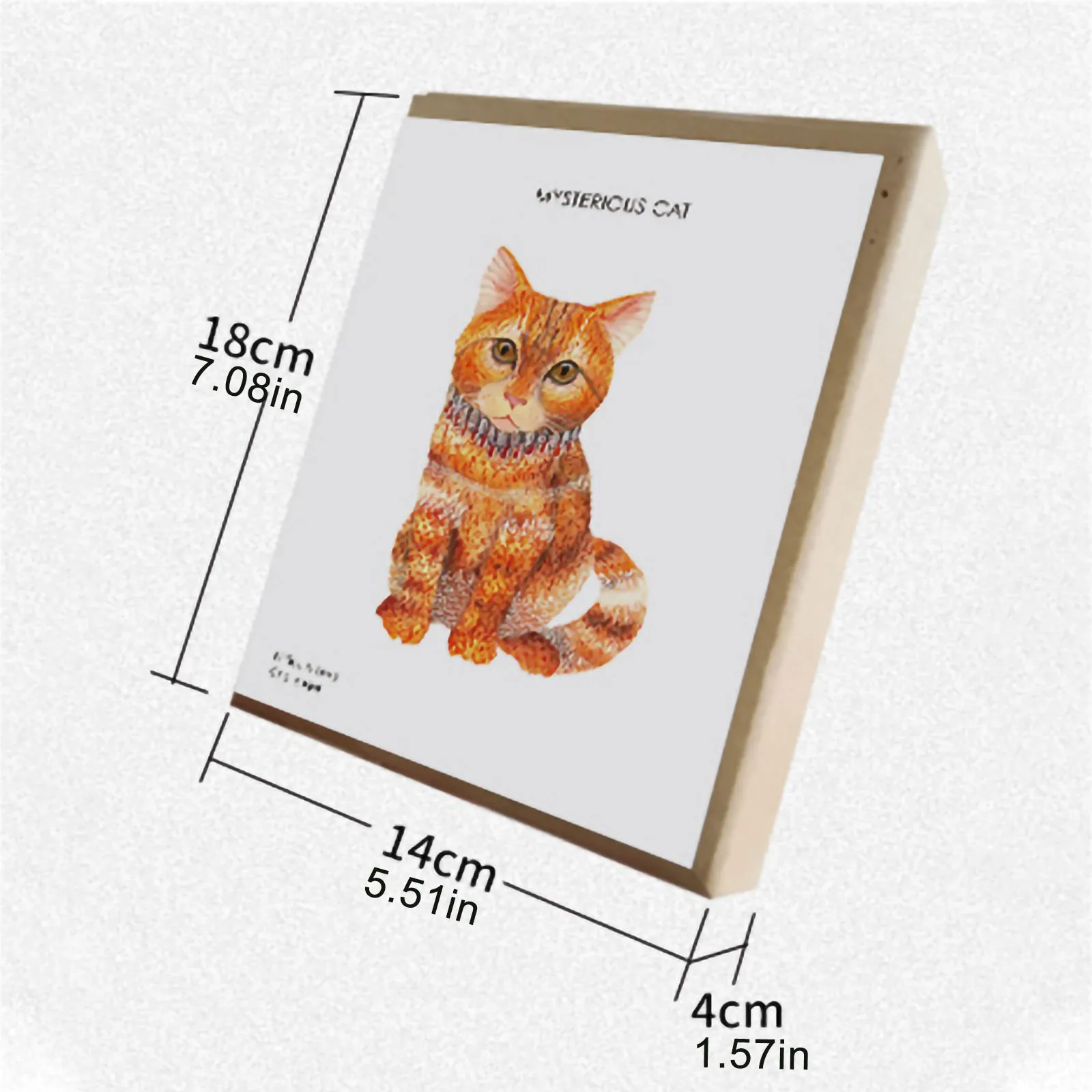 

Building block puzzle quality puzzle adult children gift wooden 14cmx18cmx4cm cat A4 building block puzzle quality puzzle F4