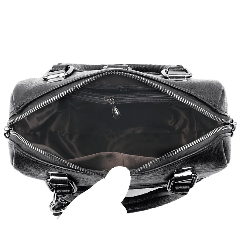 Рюкзак женский кожаный вместительный школьный для девочек-подростков |