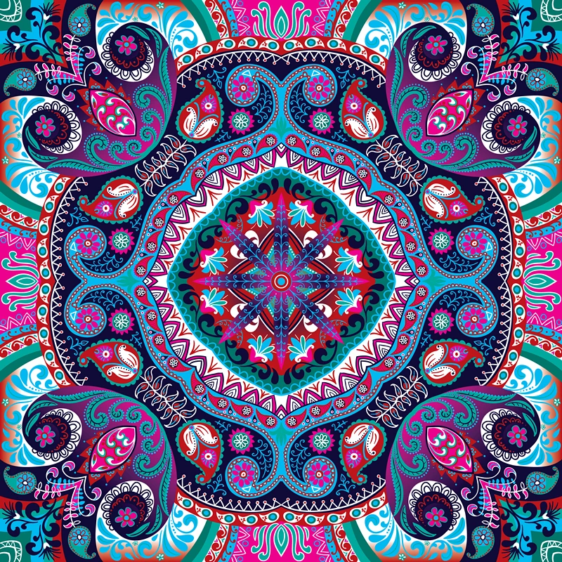 

Colorful print Wall Tapestry Wall Hanging Psychedelic Tapestry Decor for Bedroom Living Room Pattern background vector M966