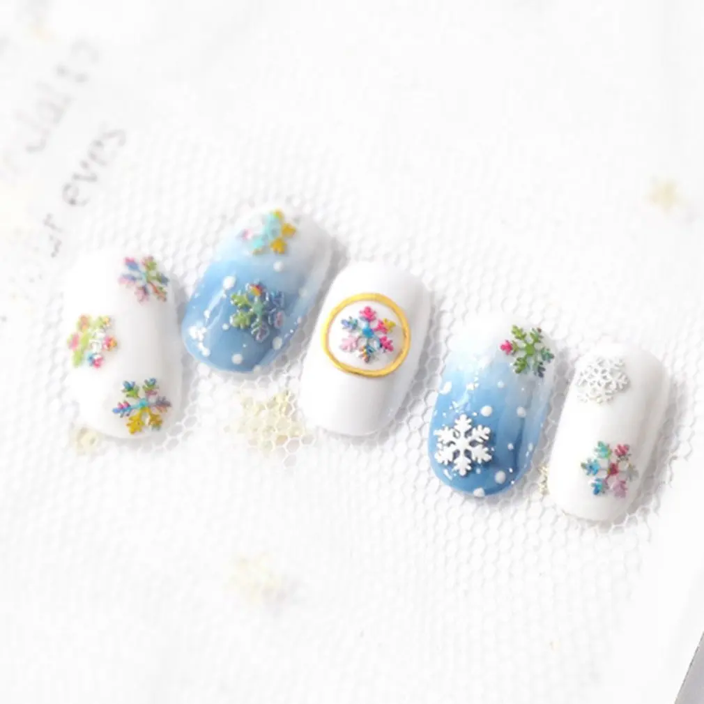 Новые украшения для ногтей цветные снежинки ультратонкие ногти блестки