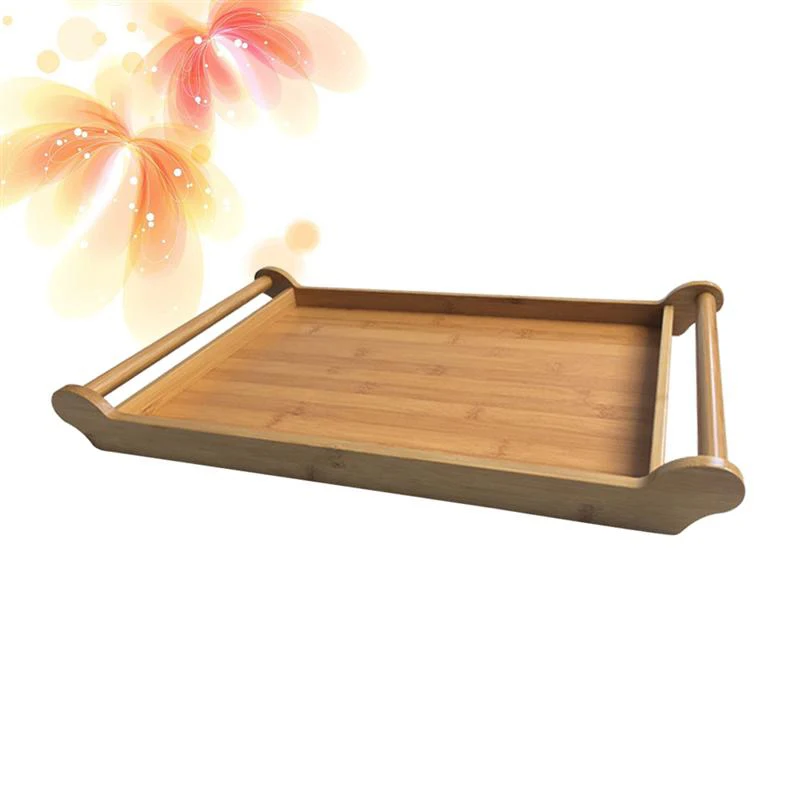 HOT 1Pc бамбуковый поднос для чая тарелка еды сервировка десерта традиционный