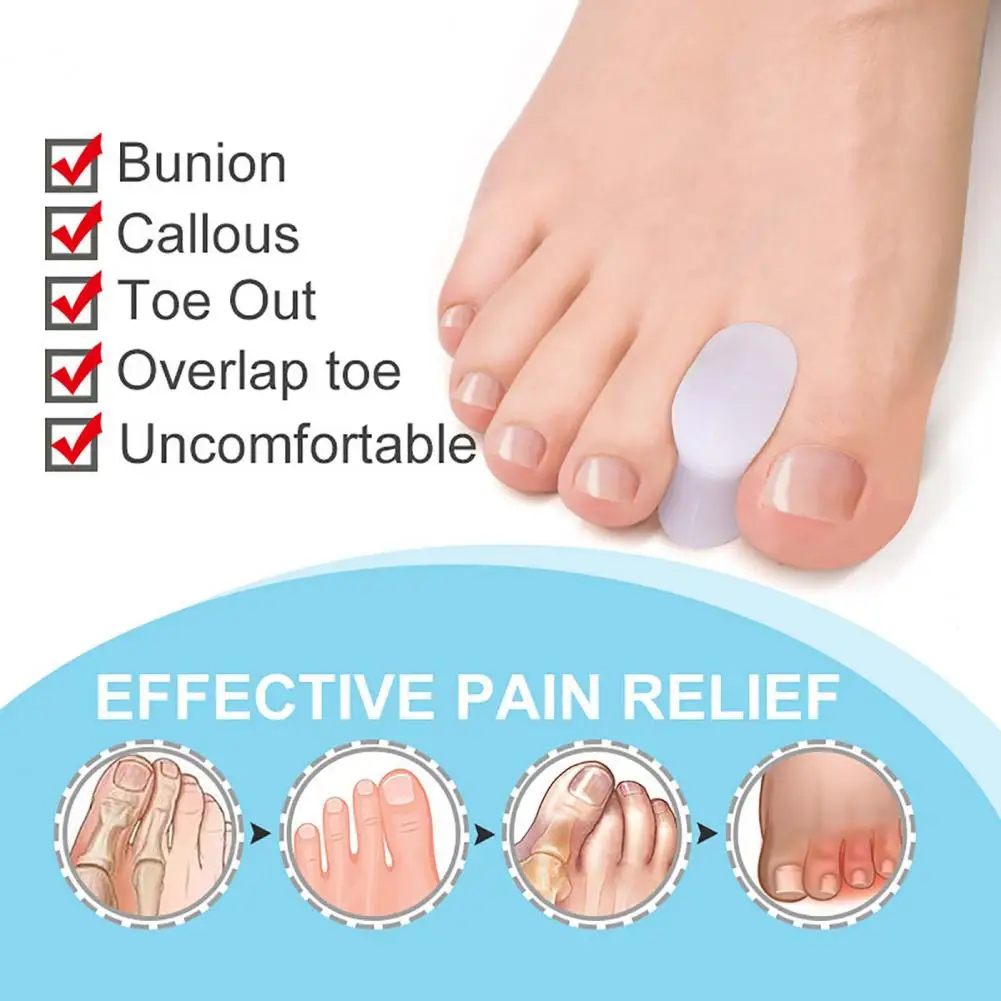 8 шт. силиконовый выпрямитель для пальцев ног при вальгусной