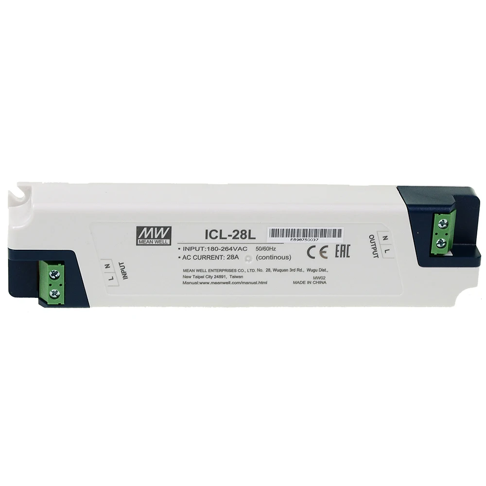 Оригинал Mean Well ICL-28L din-рейку meanwell 28A AC Пусковой ограничитель тока для уменьшения