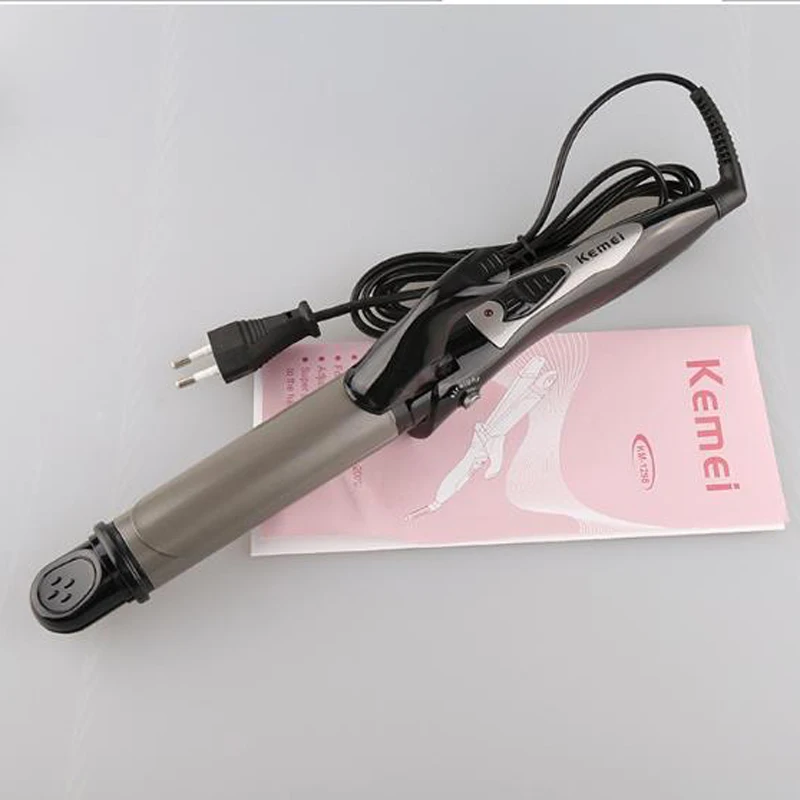 

kemei electric hair straightener curler KM-1298 2 in 1 straightening iron curling iron hair styling hair curly straight