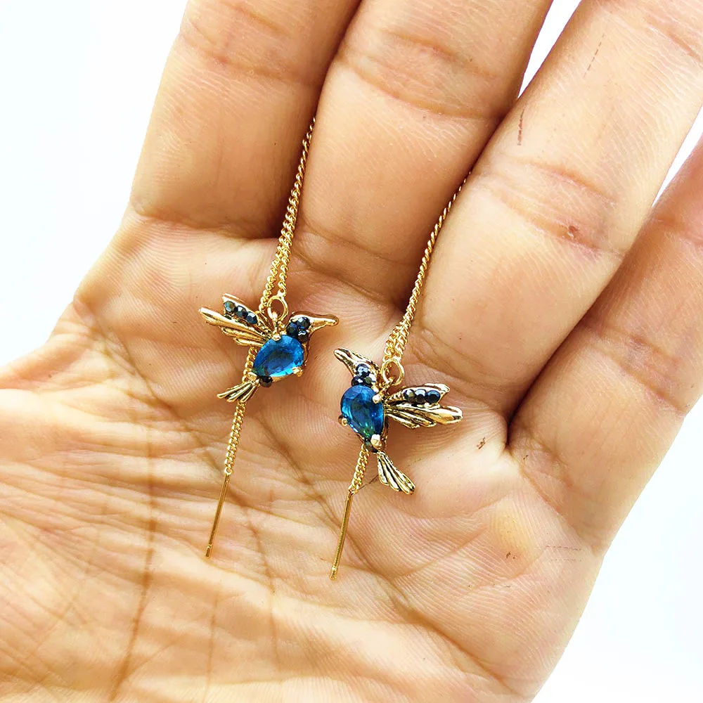 

Unique Design Cute Animal Bird Earrings Fashion Long Chain Tassel Earrings Vintage Earrings for Women Jewelry Earrings 2020