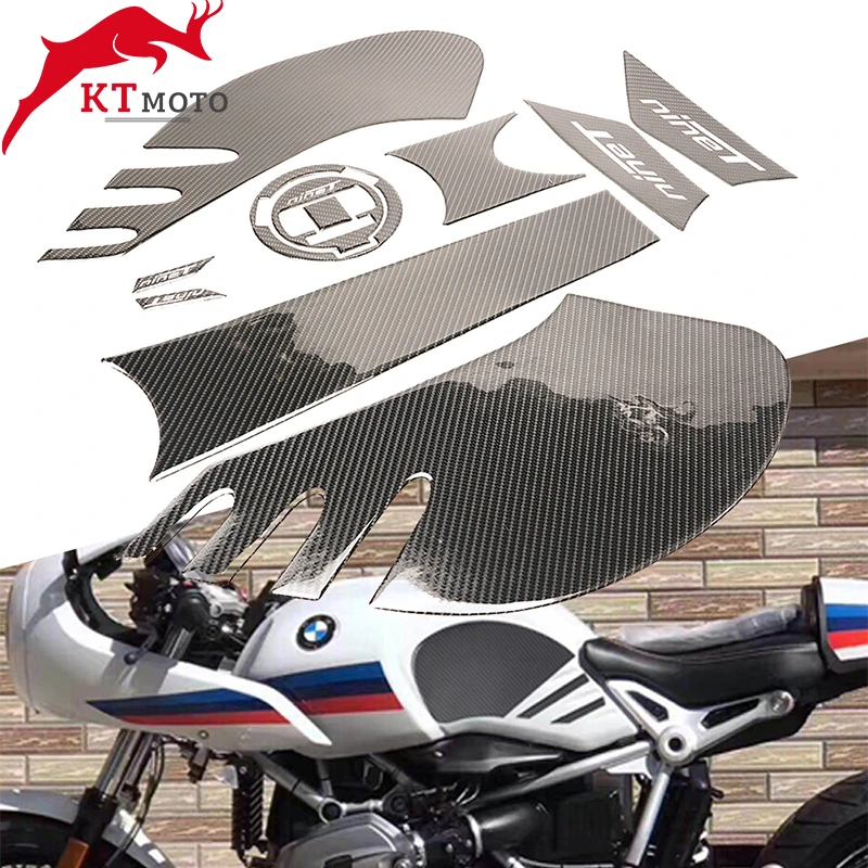 

3D наклейка для Мотоцикла BMW R NINET R NINE T 2014-2018 2017 2016 углеродное волокно газ масло Топливный бак прокладка Наклейка защитная крышка