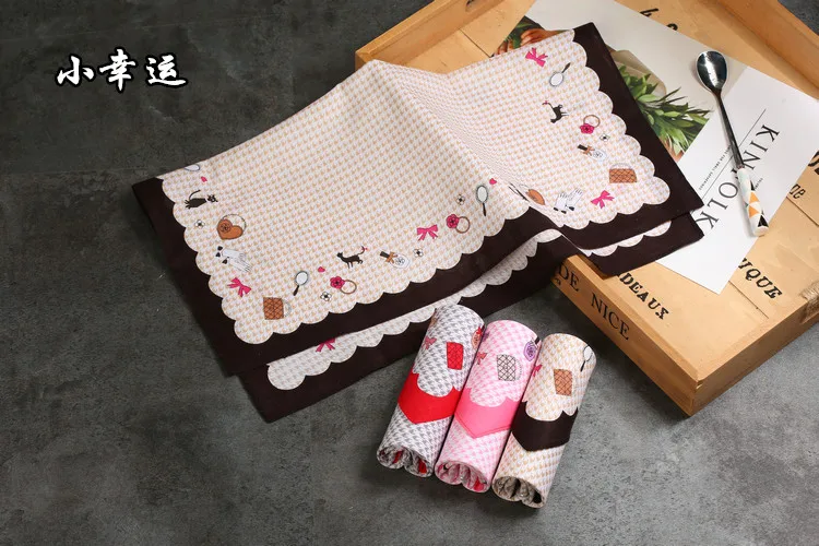 Handkerchiefs Women Kawaii Simple Classic Pocket Square Floral Printed Elegant Vintage Leisure Fashion Womens Chic New Females