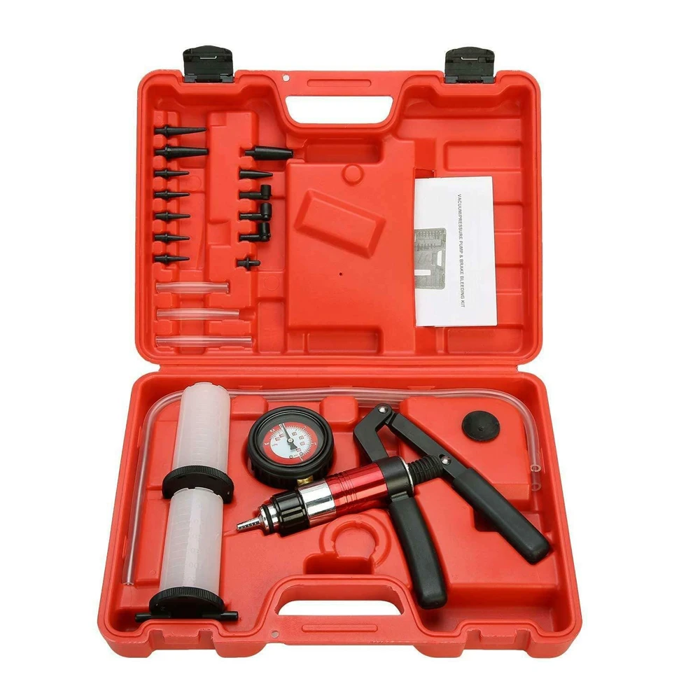 2 в 1 профессиональный Автомобильный Ручной вакуумный насос для снятия тормозов