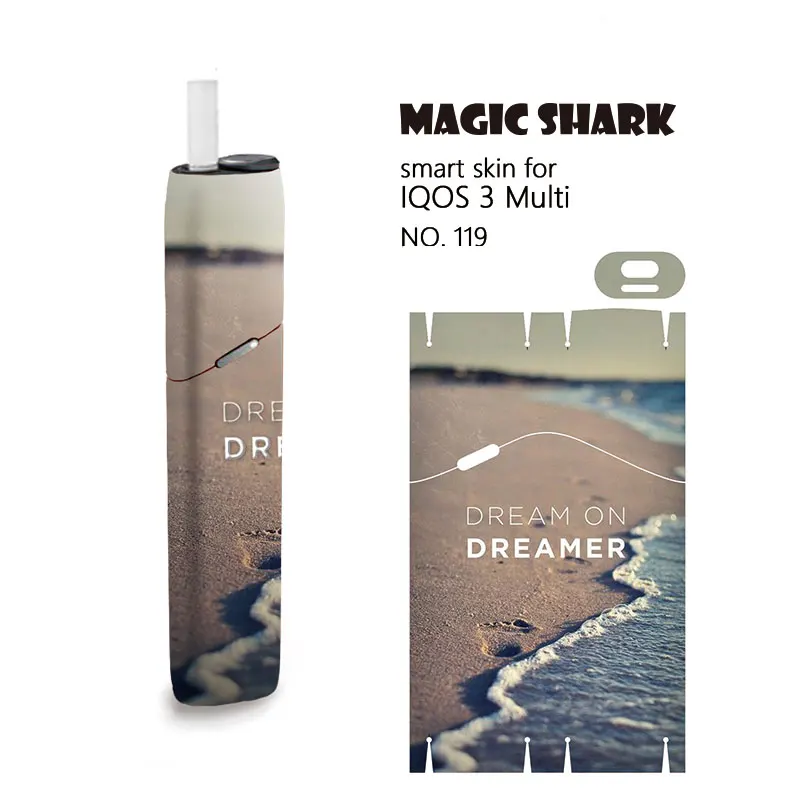 Чехол Magic Shark Tree наклейка с пейзажем для IQOS3 Multi Защитная пленка IQOS 3 Skin прочная не
