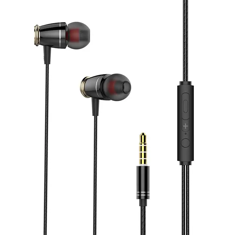 

M6 3.5mm Wired Headsets Noise Cancelling Sport Music Headphone In Ear Earphones With Microphone for Mobile Phone Computer PC